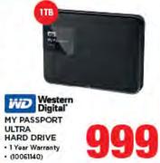 WD 1TB My Passport Ultra Hard Drive