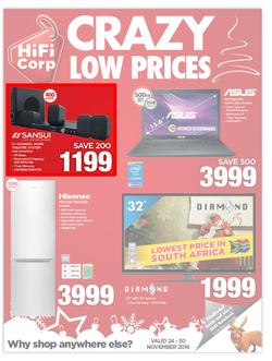 HiFi Corp : Crazy Low Prices (24 Nov - 30 Nov 2016), page 1