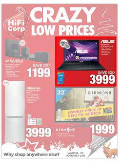 HiFi Corp : Crazy Low Prices (24 Nov - 30 Nov 2016), page 1