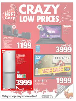 HiFi Corp : Crazy Low Prices (24 Nov - 30 Nov 2016), page 1