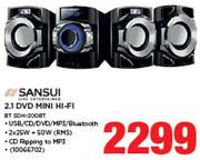 Sansui 2.1 DVD Mini Hi-Fi BT SDH-200BT