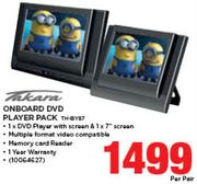 Takara Onboard DVD Player Pack TH-BYB7-Per Pair