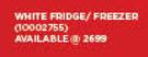 Hisense 220Ltr White Top Fridge/Freezer