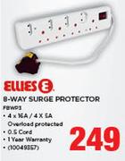 Ellies 8 way Surge Protector FBWP3