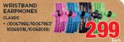Wraps Wristband Earphones Classic-Each