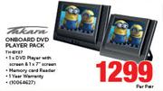 Takara Onboard DVD Player Pack TH-BY87-Per Pair