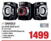 Sansui 2.0 DVD Mini Hi-Fi BT SDH-100BT
