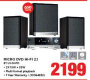 Micro DVD Hi-Fi 2.1 BT UX-DN721