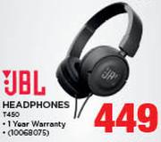 JBL Headphones T450