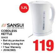 Sansui 1.7Ltr Cordless Kettle SSK03