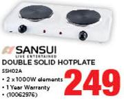 Sansui Double Solid Hotplate SSH02A
