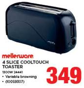 Mellerware 4 Slice Cool Touch Toaster 1300W
