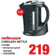 Mellerware 1.7Ltr Cordless Kettle