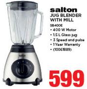 Salton Jug Blender With Mill SB400E