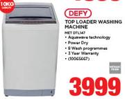 Defy 10Kg Top Loader Washing Machine MET DTL147