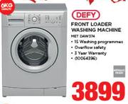 Defy 6Kg Front Loader Washing Machine MET DAW374