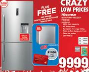 Hisense 610Ltr Bottom Freezer Fridge H610BI-WD