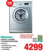 Hisense 8Kg Metallic Front Loader Washing Machine