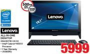 Lenovo All-In-One Desktop Ideacentre C20-00