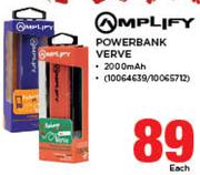 Amplify 2000mAh Powerbank Verve-Each