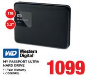 Westen Digital 1TB 2.5" My Passport Ultra Hard Drive