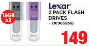 Lexar 16GB x2 Pack Flash Drives