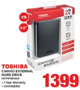 Toshiba 2TB 2.5" Canvio External Hard Drive