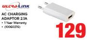 UltraLink AC Charging Adaptor 2.1 A