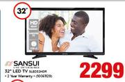Sansui 32" HD Ready LED TV SLED32HDR