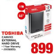 Toshiba 1TB 2.5" Canvio External Hard Drive