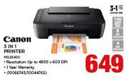 Canon 3 In 1 Printer MG2540S