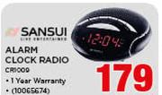 Sansui Alarm Clock Radio CR1009