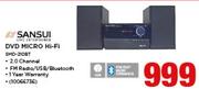 Sansui DVD Micro Hi-Fi 5MD-210BT