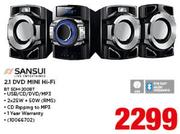 Sansui 2.1 DVD Mini Hi-Fi BT SDH-200BT
