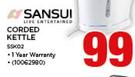 Sansui 1.7Ltr Corded Kettle SSK02