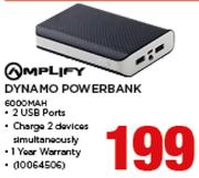 Amplify Dynamo Powerbank 6000mAh