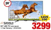 Sansui 39" HD Ready LED TV SLED-39HDR