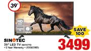 Sinotec 39" HD Ready LED TV 39VN77D