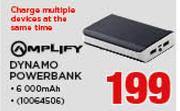 Amplify Dynamo Powerbank 6000 Mah
