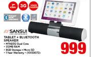 Sansui Tablet + Bluetooth Speaker