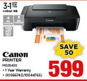 Canon Printer MG2540S