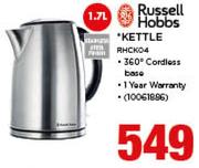 Russell Hobbs 1.7Ltr Kettle RHCK04
