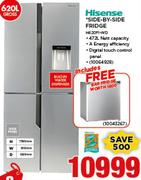 Hisense 620Ltr Side By Side Fridge H620FI-WD