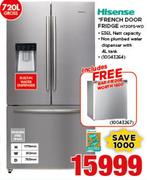 Hisense 720Ltr French Door Fridge H720FS-WD