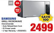 Samsung 40Ltr Grill Microwave MG402MADXBB