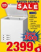 KIC 204Ltr Chest Freezer KCG210