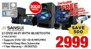 Sansui 2.1 DVD Hi-Fi With Bluetooth XMAX50003