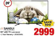 Sansui 39" HD Ready LED TV SLED-39HDR