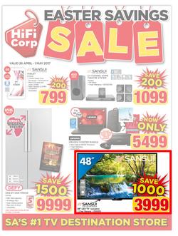 HiFi Corp : Easter Savings Sale (26 Apr - 1 May 2017), page 1