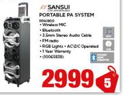 Sansui Portable PA System PPA1800
